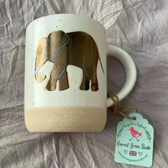 NWT Harvest Green Studio Stoneware 15 0Z Mug - Picture 1 of 4